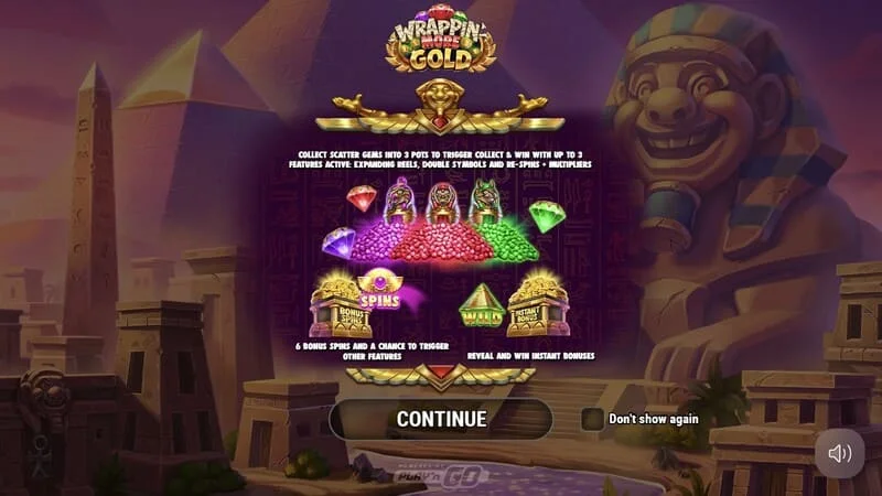 Wrappin' More Gold - মিশরীয় মমী এবং পিরামিড সহ প্রধান মেনু